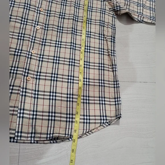 Authentic Burberrys Nova Check Shirt Large made in England - Picture 13 of 14